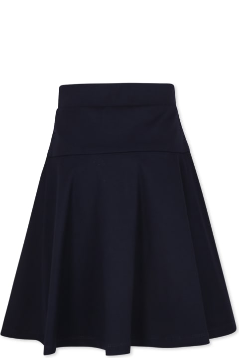 Monnalisa ملابس تحتية لـ بنات Monnalisa Blue Skirt For Girl With Logo