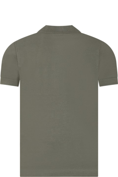 Timberland T-Shirts & Polo Shirts for Boys Timberland Green Polo Shirt For Boy With Logo
