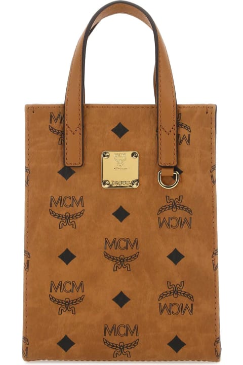 Totes for Men MCM Printed Fabric Handbag
