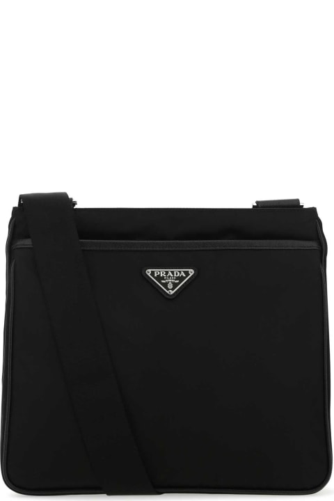 Prada Sale for Men Prada Black Re-nylon Crossbody Bag