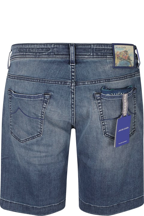 Jacob Cohen Pants for Men Jacob Cohen Button Denim Shorts