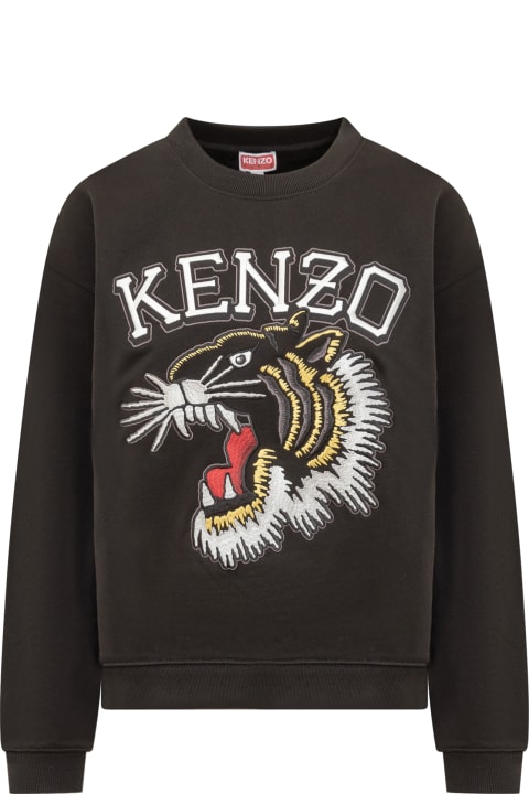 Kenzo Fleeces & Tracksuits for Women Kenzo Varsity Jungle Crewneck Sweatshirt