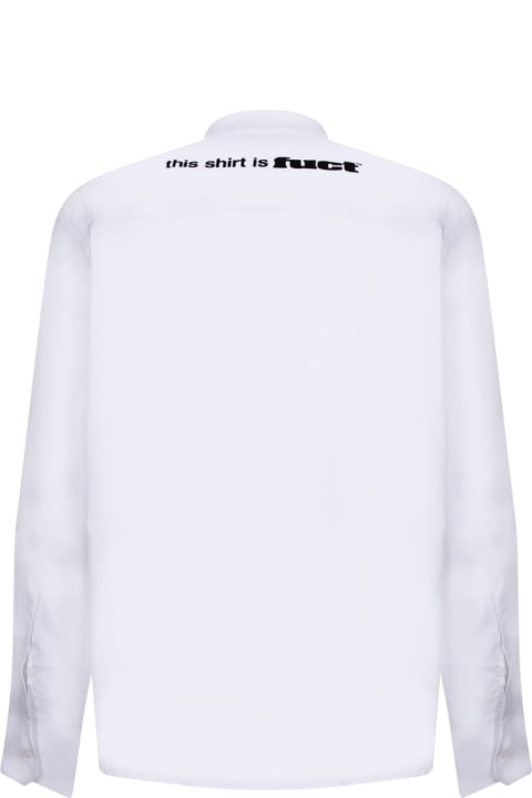 Fuct Shirts for Men Fuct Screen Printed White Shirt