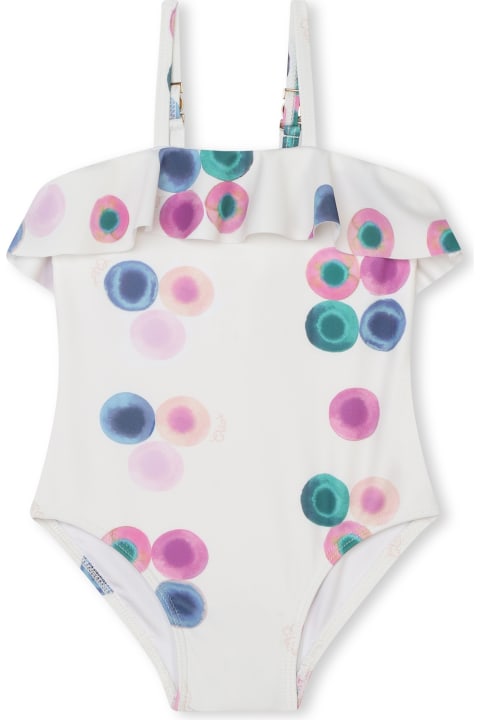 Chloé Swimwear for Baby Boys Chloé One-piece Swimsuit With Abstract Print