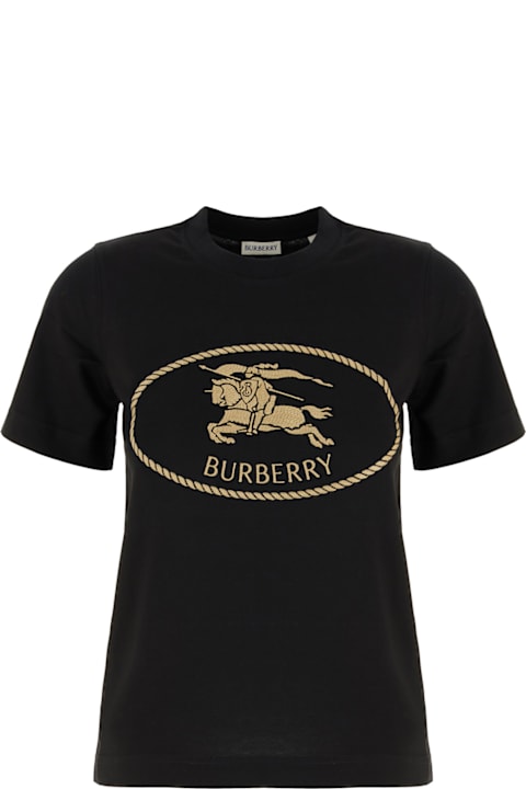 Burberry for Women Burberry Black Cotton T-shirt