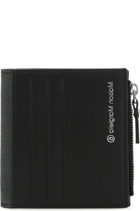 Wallets for Women MM6 Maison Margiela Black Leather Wallet