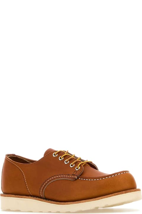 Red Wing Shoes for Men Red Wing Caramel Leather Lace-up Shoes