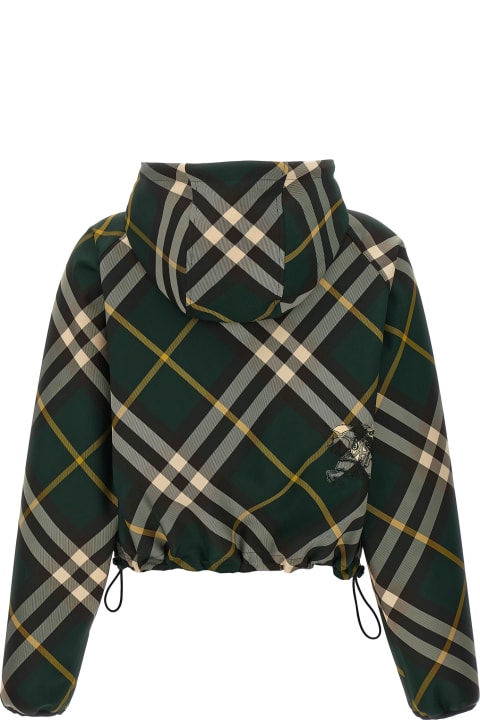 Burberry Coats & Jackets for Women Burberry Check Crop Jacket