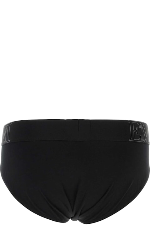 キッズ新着アイテム Emporio Armani Black Stretch Cotton Brief