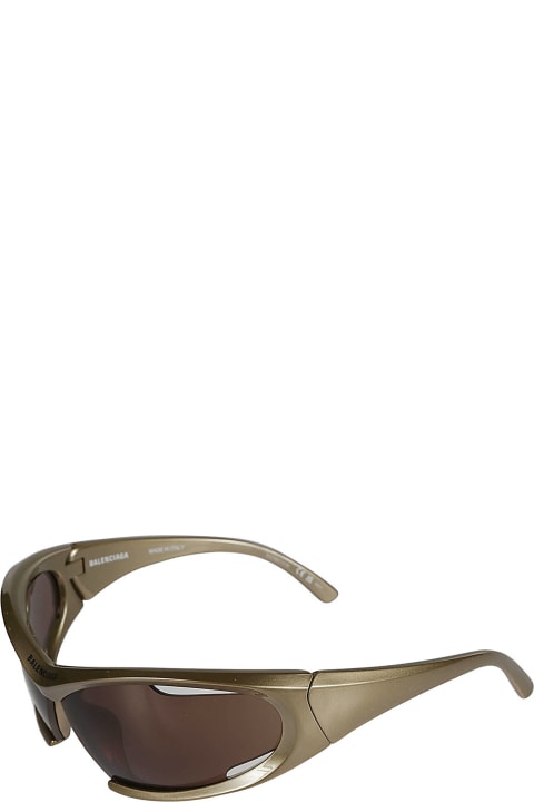 メンズ Balenciaga Eyewearのアイウェア Balenciaga Eyewear Logo Detail Biker Sunglasses
