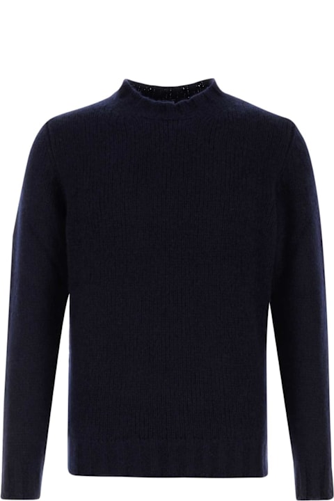 Fedeli for Kids Fedeli Navy Blue Cashmere Blend Sweater