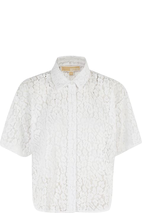 MICHAEL Michael Kors for Women MICHAEL Michael Kors Lace Crop Shirt