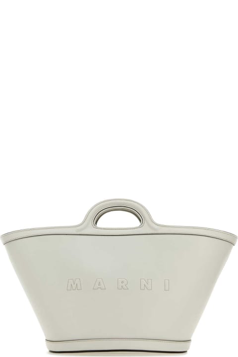 ウィメンズ Marniのバッグ Marni White Leather Small Tropicalia Handbag