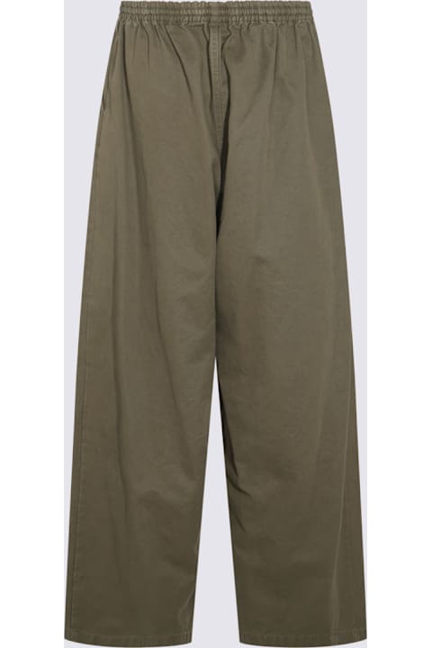 Balenciaga لـ Men Balenciaga Dark Green Cotton Pants