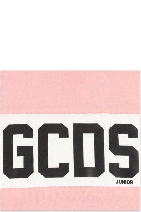 GCDS Mini Kids GCDS Mini Gcds T-shirt Rosa In Jersey Di Cotone