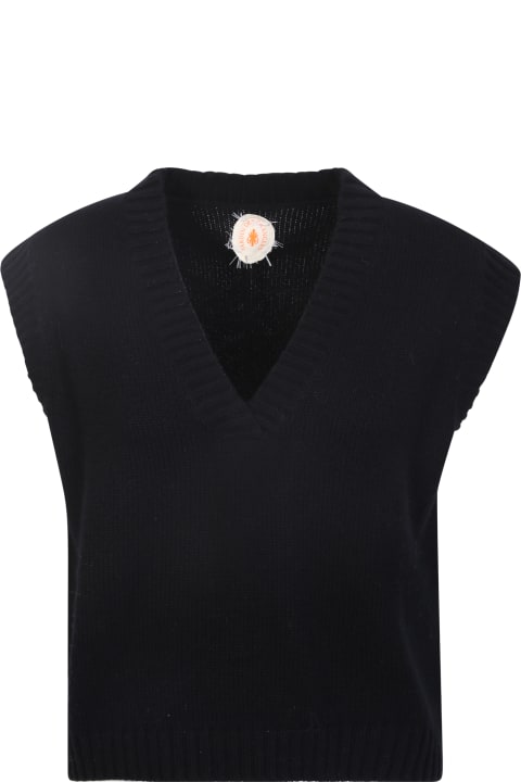 Jardin des Orangers Coats & Jackets for Women Jardin des Orangers Black Cashmere Vest