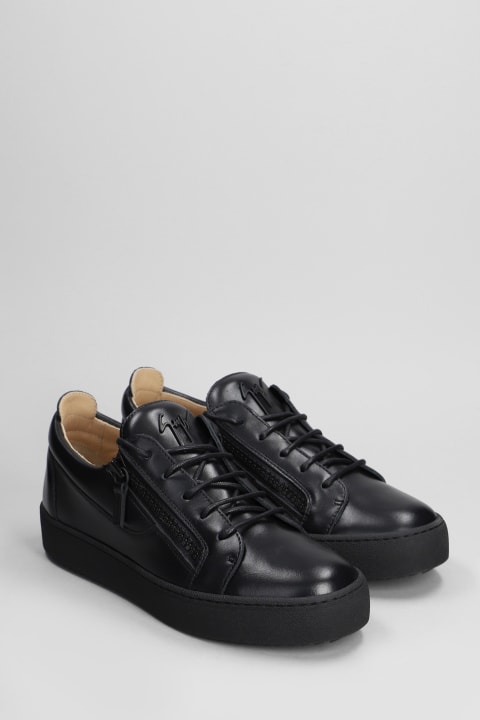 Giuseppe Zanotti for Men Giuseppe Zanotti Frankie Sneakers In Black Leather