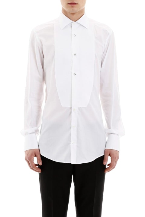 Dolce & Gabbana for Men Dolce & Gabbana Fitted Tuxedo Shirt