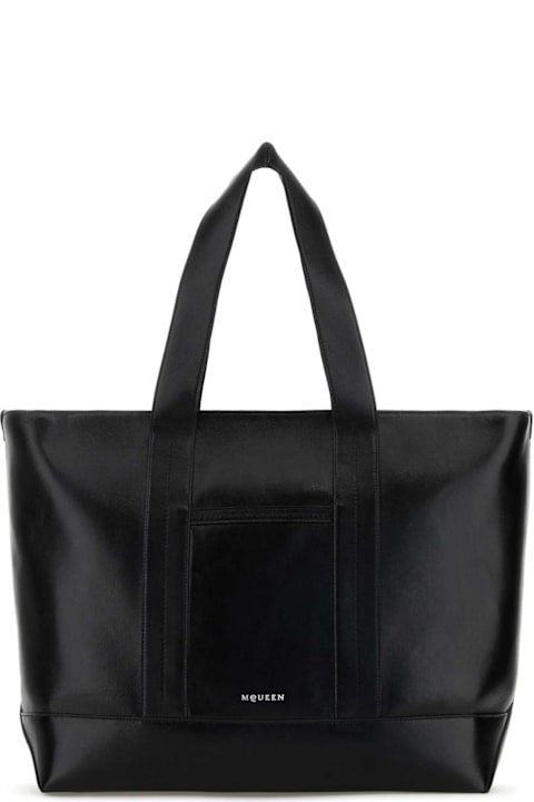 Homeware Alexander McQueen Black Leather Shopping Bag