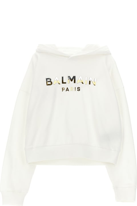 Sweaters & Sweatshirts for Girls Balmain Logo Hoodie