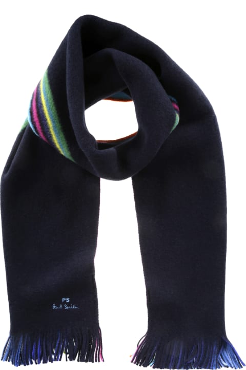 Fashion for Men PS by Paul Smith Scarf Reversbl Strp Scarf