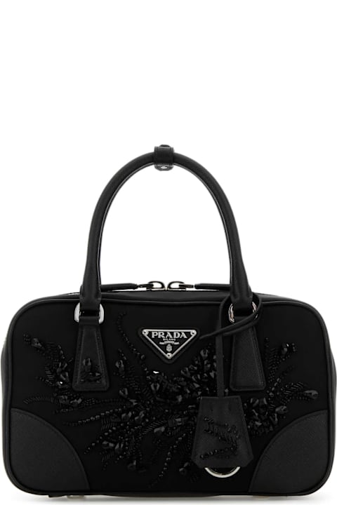 Prada Bags for Women Prada Esterno: 100% Nylon 100% Pelle Fodera: 100% Tessuto Finitura: Metallo Dorato