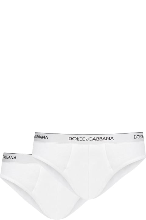 Underwear for Men Dolce & Gabbana White Cotton Briefs