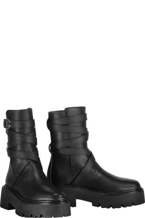 Boots for Women Celine Leather Ankle Boots