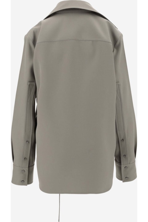 Homeware Jil Sander Wool Shirt With Wrap-around Closure