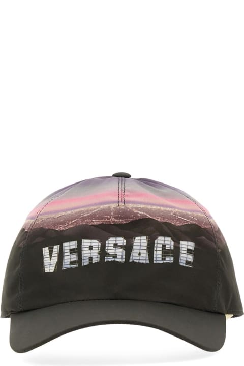 ウィメンズ Versaceの帽子 Versace Baseball Hat With Logo
