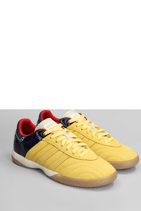 Adidas Originals by Wales Bonner Sneakers for Men Adidas Originals by Wales Bonner Samba Suede Sneakers In Yellow Suede