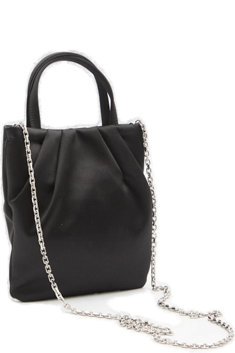 Roger Vivier for Women Roger Vivier Drape Pocket Bouquet Buckle Embellished Micro Tote Bag