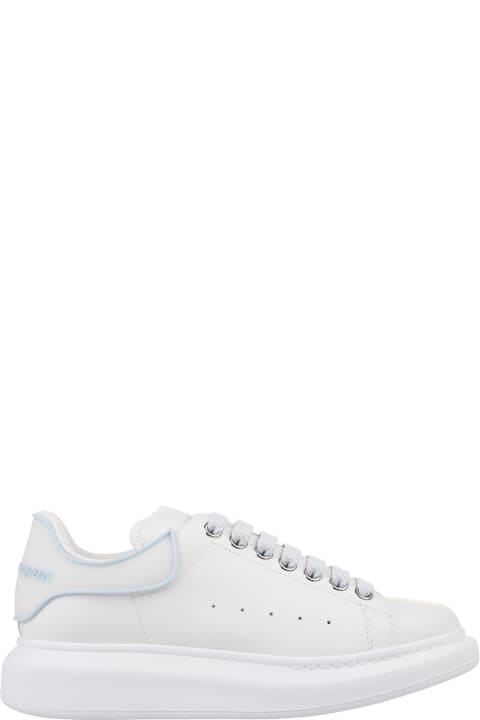 Alexander McQueen Sneakers for Women Alexander McQueen White Oversized Sneakers With Powder Blue Details