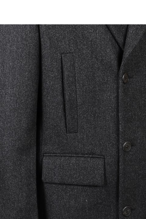 Homeware Prada Prada Single-breasted Virgin Wool Coat