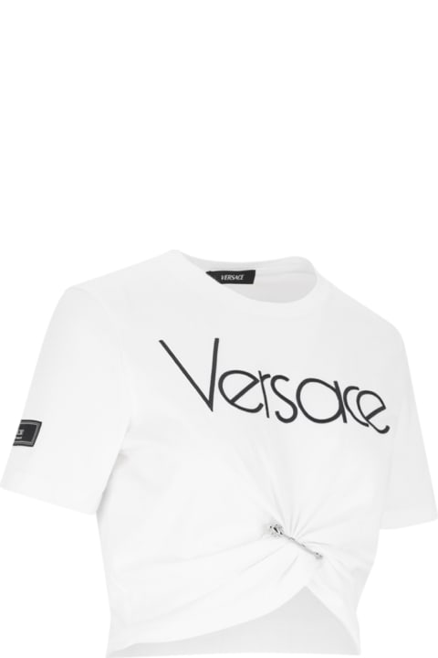 Versace Sale for Women Versace Safety Pin Logo T-shirt