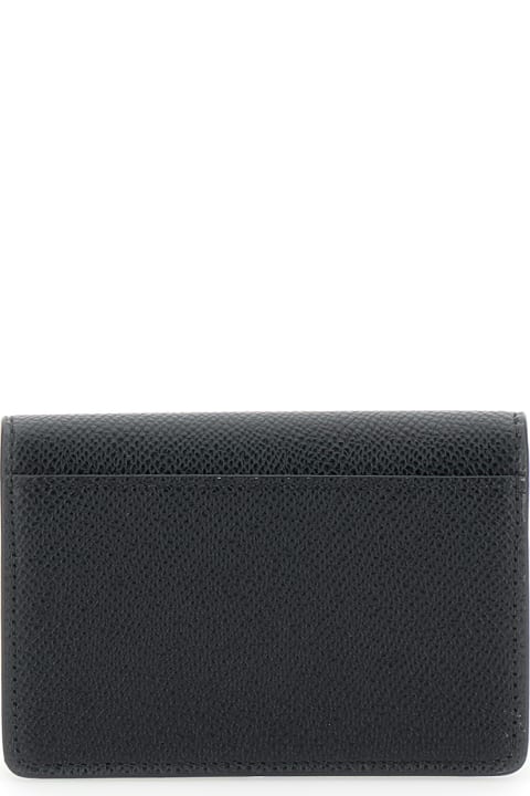 Ferragamo Women Ferragamo Black Wallet With Gancino Logo In Leather Woman