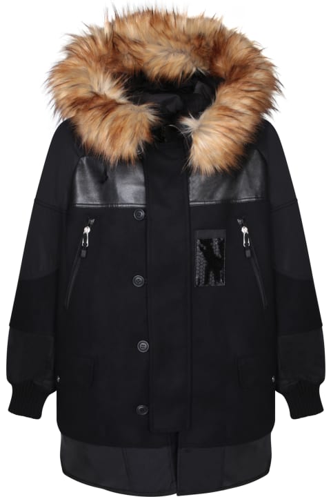 Junya Watanabe for Men Junya Watanabe Panelled Design Black Jacket