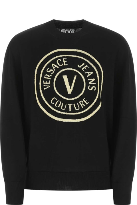 Versace Jeans Couture for Men Versace Jeans Couture Black Wool Sweater