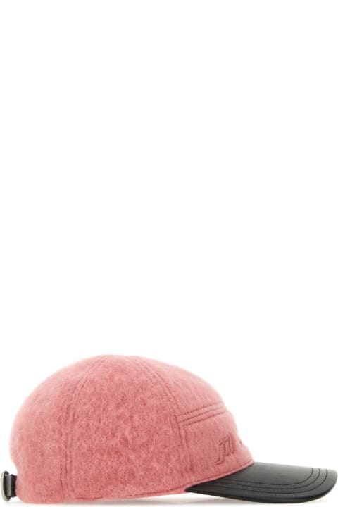 Jil Sander Hats for Women Jil Sander Two Tone Wool Blend Baseball Cap