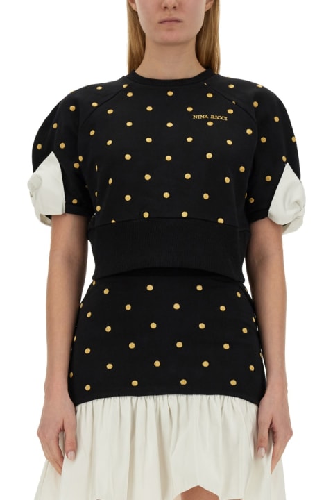 Nina Ricci Sweaters for Women Nina Ricci Cropped Fit T-shirt