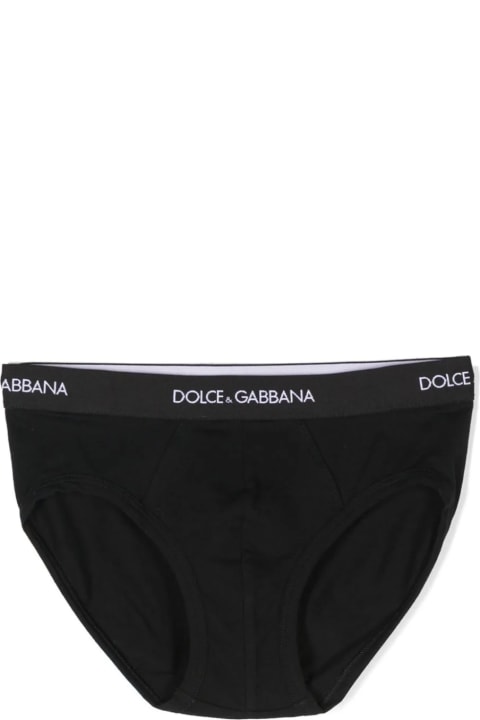 Underwear for Boys Dolce & Gabbana Set Of 2 Briefs With Logo