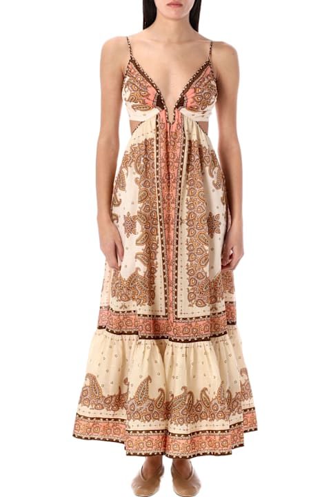 Zimmermann Dresses for Women Zimmermann Maxine Plunge Maxi Dress