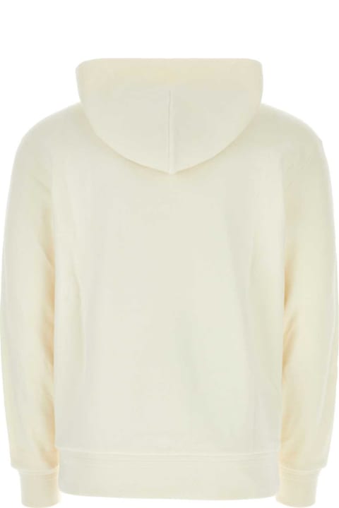 Zegna Fleeces & Tracksuits for Men Zegna Ivory Cotton Blend Sweatshirt