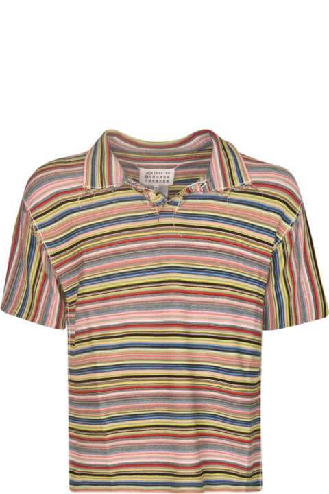 Maison Margiela for Women Maison Margiela Striped Polo Shirt