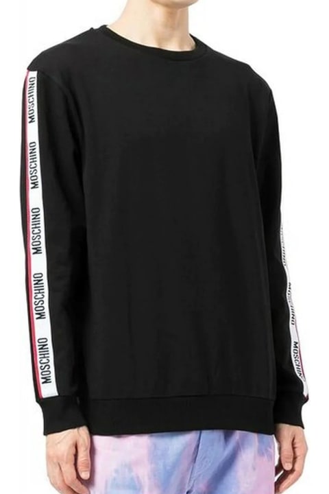 Moschino for Men Moschino Logo Taped Arm Sweatshirt