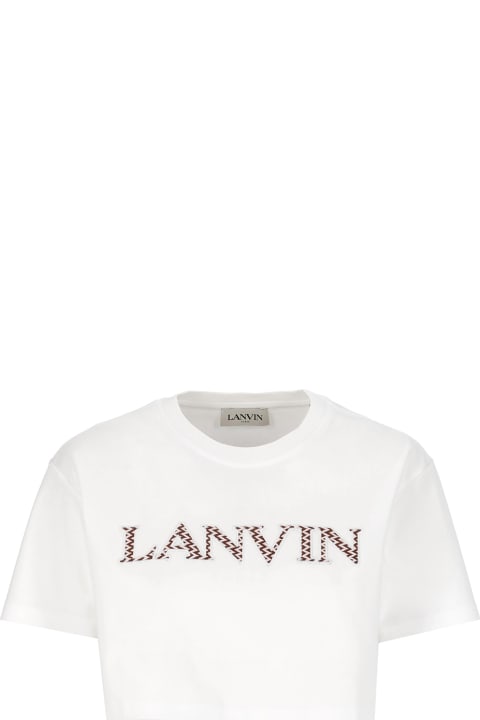 Topwear for Women Lanvin Cotton Cropped T-shirt