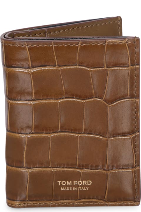 Tom Ford for Men Tom Ford Crocodile Khaki Wallet