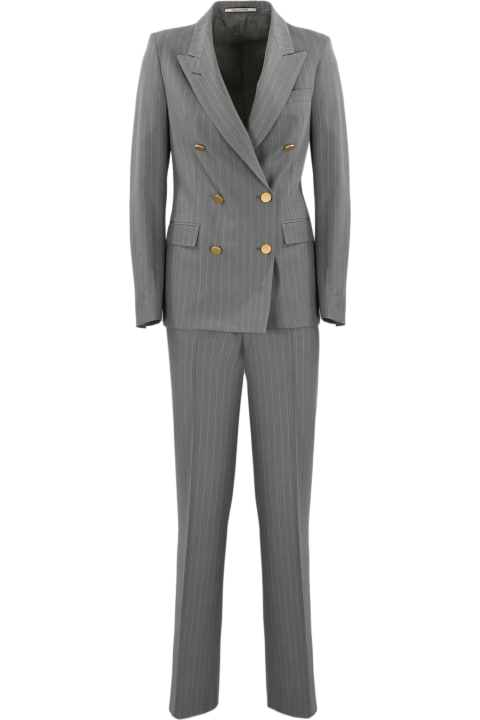 Fashion for Women Tagliatore Gray Pinstripe T-paris Suit