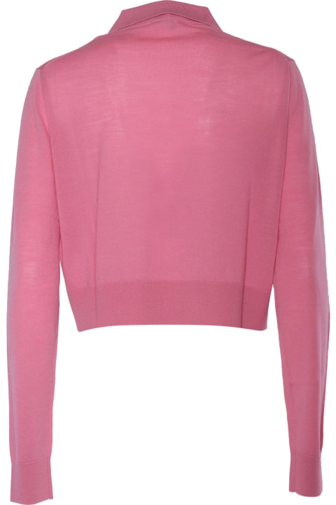 Ballantyne Sweaters for Women Ballantyne Pink Polo Cardigan