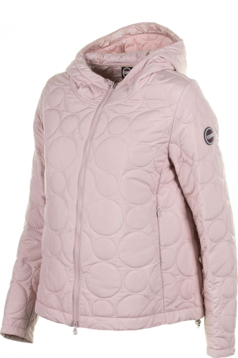 Colmar Coats & Jackets for Women Colmar Pink Quilted Cape With Zip And Hood